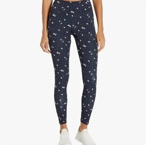 Vera Bradley Women's Active High-Waist Leggings Navy Garden Ditsy‎ Size S Small
